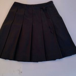 INC Black Pleated Skirt